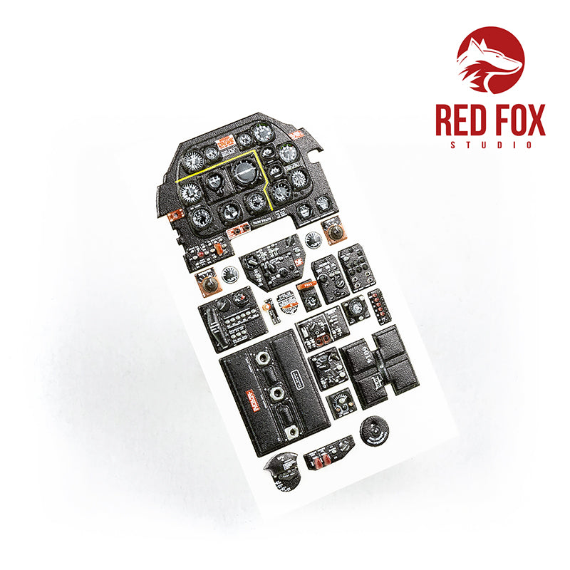 North-American F-6D Mustang Quick Set 3D Acrylic Instrument Panel (designed to be used with Tamiya kits)