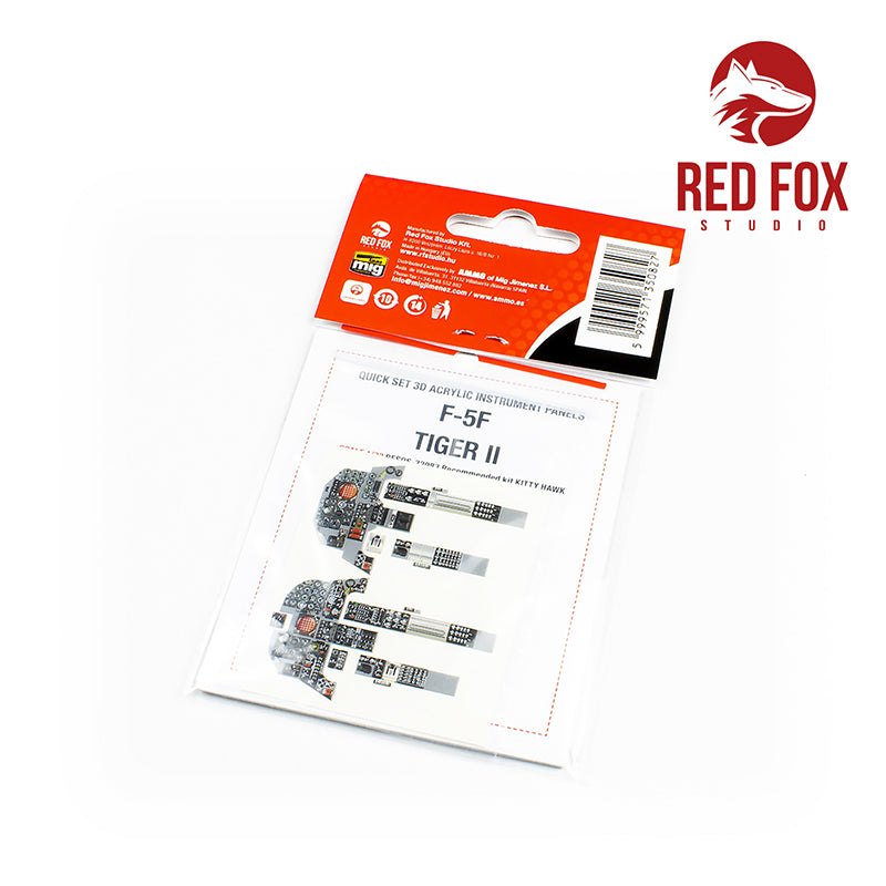 Northrop F-5F Tiger II Quick Set 3D Acrylic Instrument Panel (designed to be used with Kitty Hawk Models Models and Zimi Model kits)