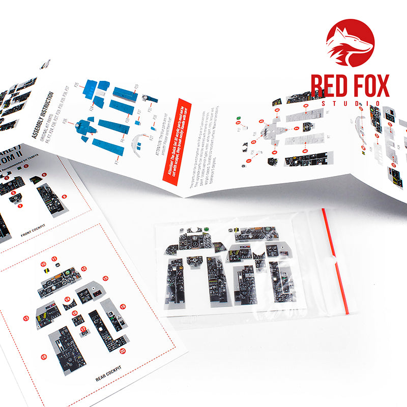 McDonnell F-4E (Early) Phantom II Quick Set 3D Acrylic Instrument Panel (designed to be used with Tamiya kits)