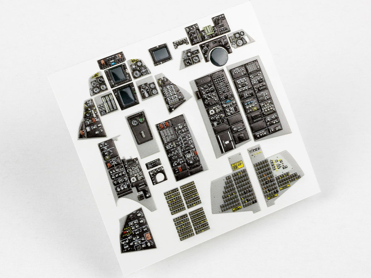 Grumman F-14A Tomcat 3D Acrylic Instrument Panel (designed to be used with Trumpeter kits)