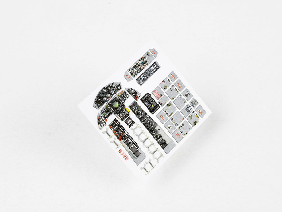 Lockheed F-104A Starfighter 3D Acrylic Instrument Panel (designed to be used with Italeri kits)
