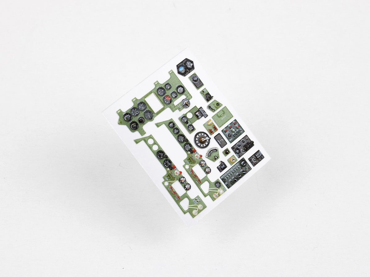 Mitsubishi A6M5c Zeke Type 52 3D Acrylic Instrument Panel (designed to be used with Hasegawa kits)