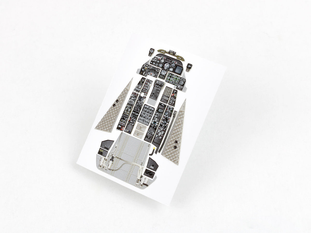 Fairchild A-10A Thunderbolt II Updated full interior 3D Acrylic Instrument Panel (designed to be used with Trumpeter kits)