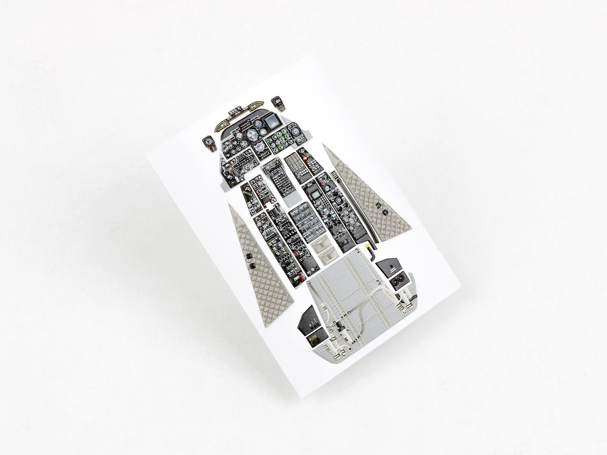 Fairchild A-10A Thunderbolt II Updated full interior 3D Acrylic Instrument Panel (designed to be used with Trumpeter kits)