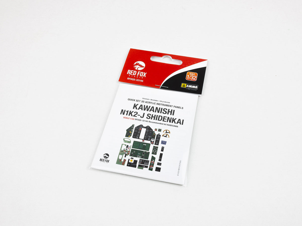 Kawanishi N1K2-J Shidenkai 3D Acrylic Instrument Panel (designed to be used with Hasegawa kits)