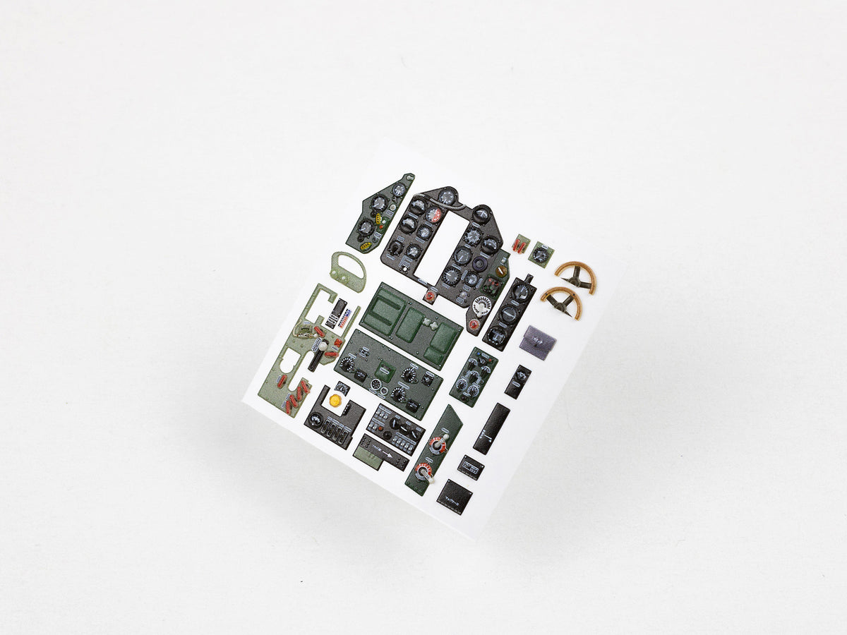 Kawanishi N1K2-J Shidenkai 3D Acrylic Instrument Panel (designed to be used with Hasegawa kits)
