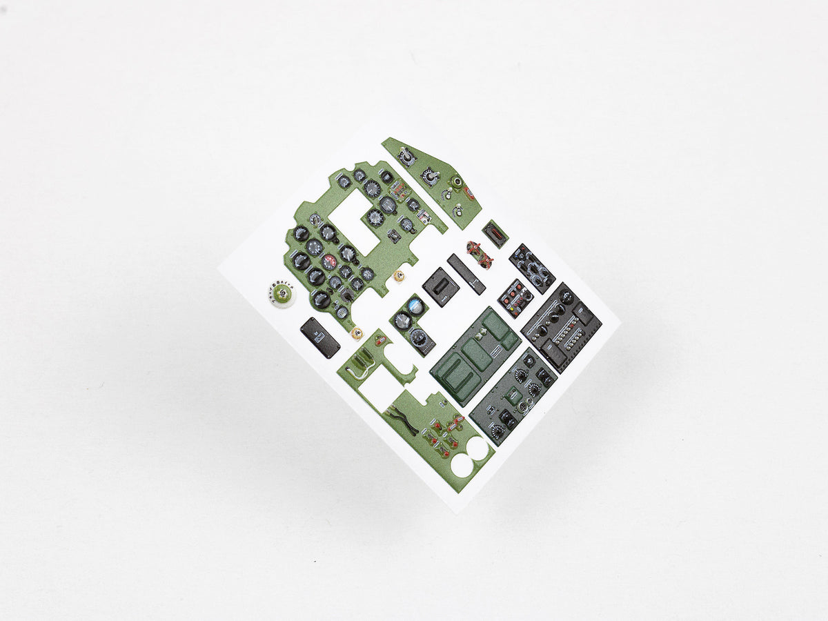 Mitsubishi J2M6 Raiden Type 31 3D Acrylic Instrument Panel (designed to be used with Hasegawa kits)