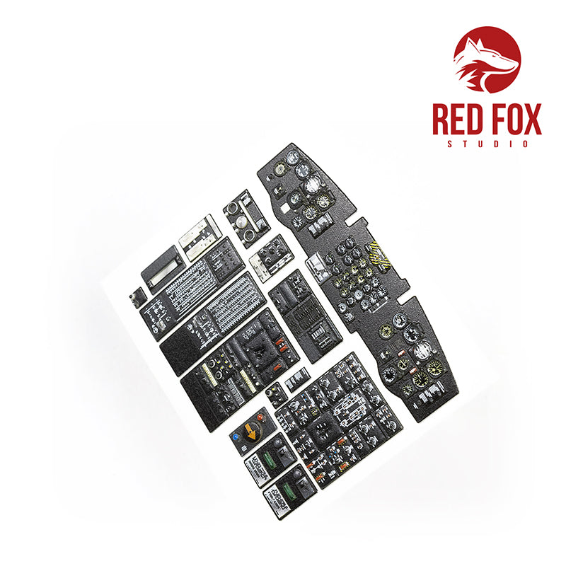 Boeing CH-47A Chinook Quick Set 3D Acrylic Instrument Panel (designed to be used with Trumpeter kits)