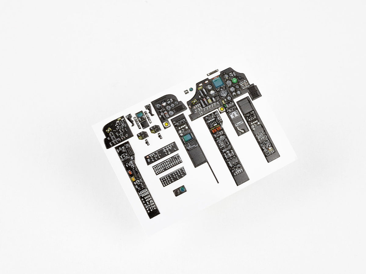 Bell/Boeing AH-64A Apache 3D Acrylic Instrument Panel (designed to be used with Academy kits)