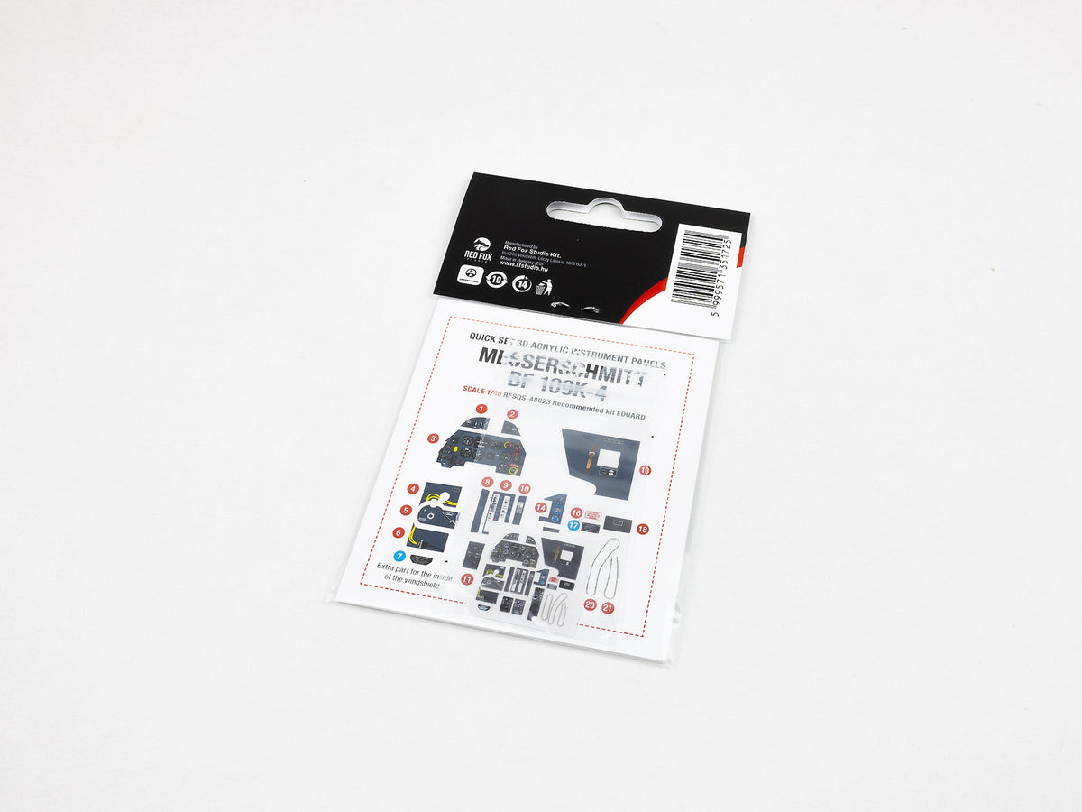 Messerschmitt Bf-109K-4 3D Acrylic Instrument Panel (designed to be used with Eduard kits)
