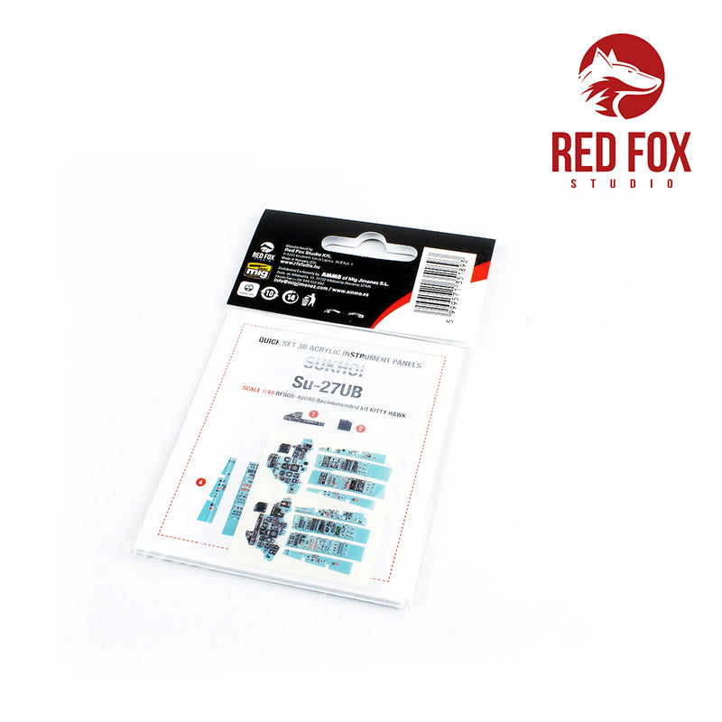 Sukhoi Su-27UB Quick Set 3D Acrylic Instrument Panel (designed to be used with Kitty Hawk Models Models and Zimi Model kits)