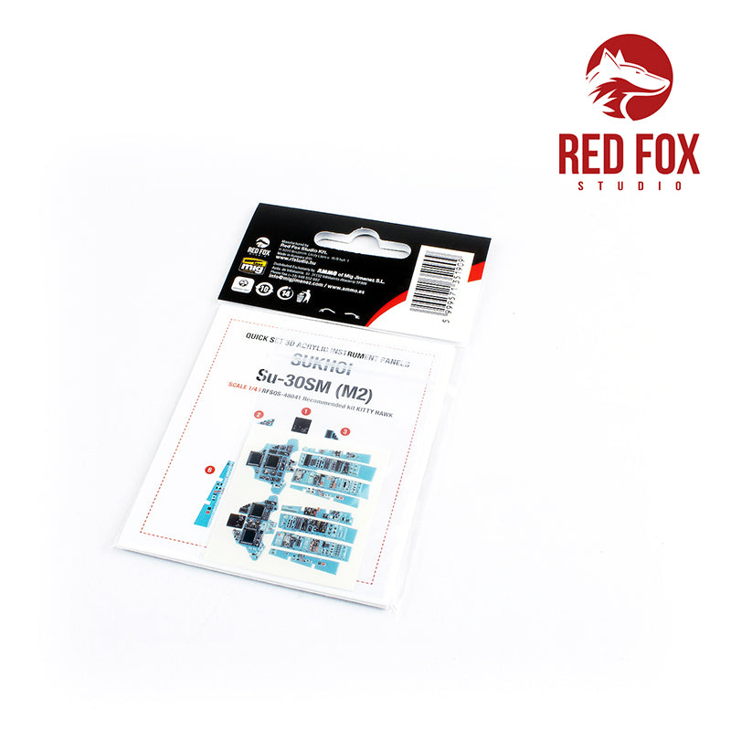 Sukhoi Su-30SM (M2) Quick Set 3D Acrylic Instrument Panel (designed to be used with Kitty Hawk Models Models and Zimi Model kits)