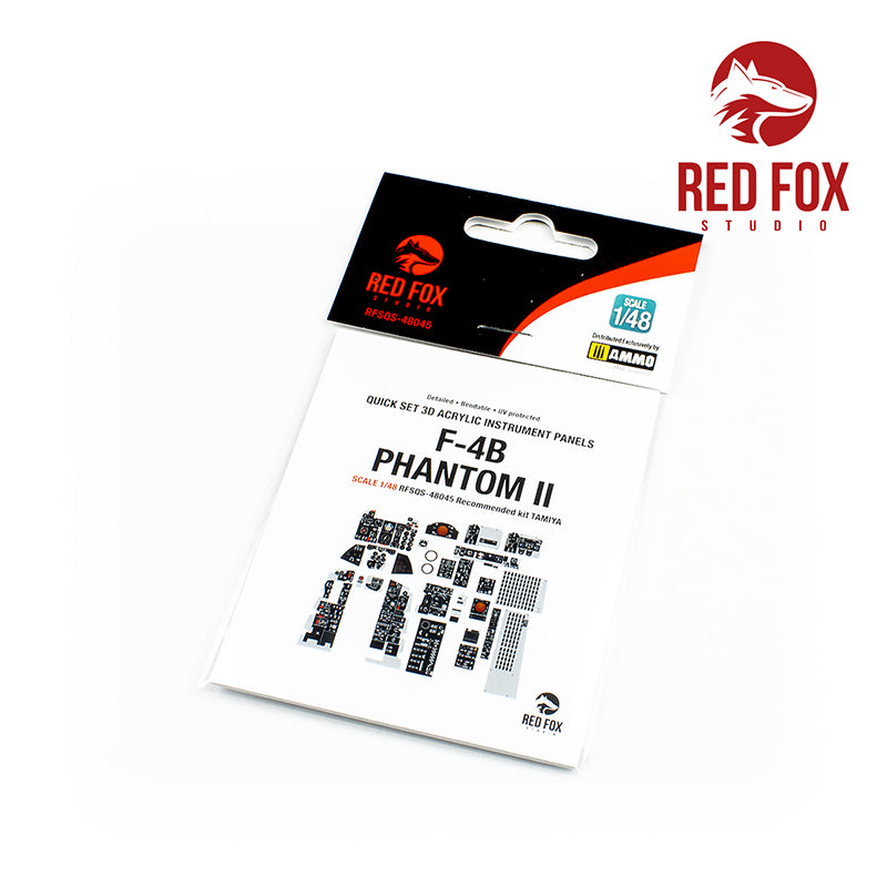 McDonnell F-4B Phantom II Quick Set 3D Acrylic Instrument Panel (designed to be used with Tamiya kits)
