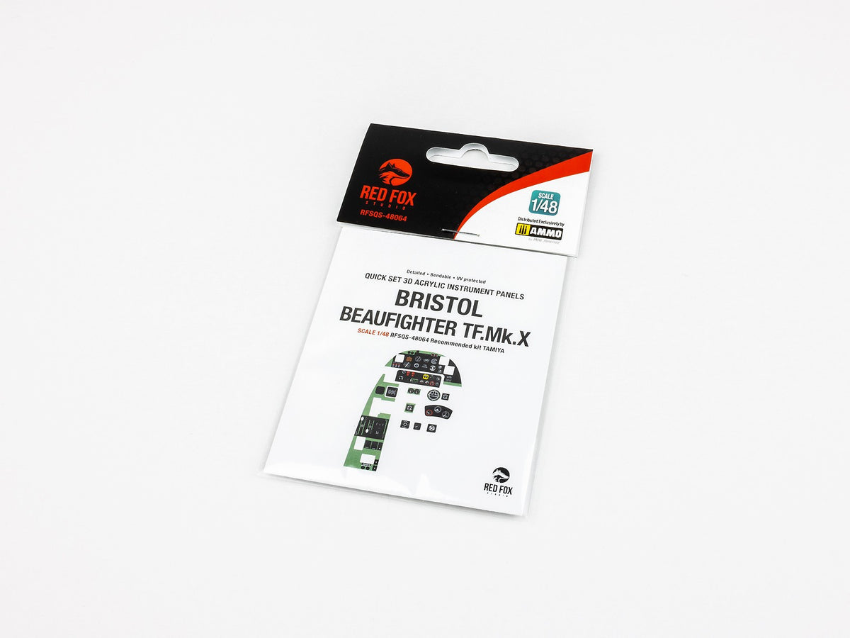 Bristol Beaufighter TF Mk.X 3D Acrylic Instrument Panel (designed to be used with Tamiya kits)