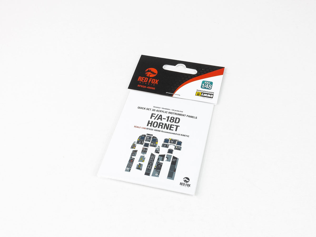 McDonnell-Douglas F/A-18D Hornet 3D Acrylic Instrument Panel (designed to be used with Kinetic Model kits)