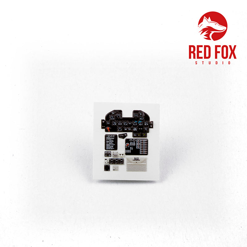 Republic P-47D Thunderbolt Quick Set 3D Acrylic Instrument Panel (designed to be used with Tamiya kits)