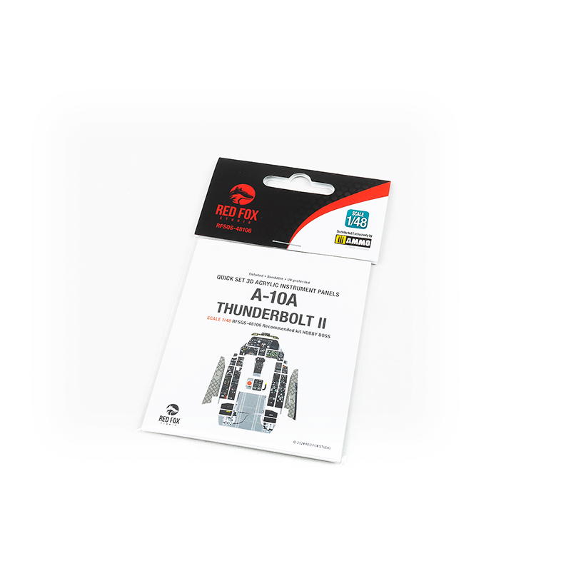 Fairchild A-10A Thunderbolt II 3D Acrylic Instrument Panel (designed to be used with Hobby Boss kits)