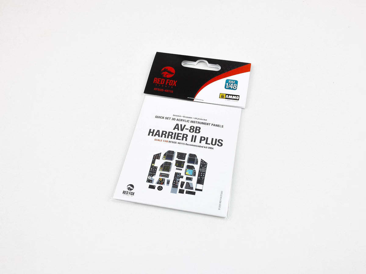 McDonnell-Douglas AV-8B Harrier II Plus 3D Acrylic Instrument Panel (designed to be used with UMa Model kits)