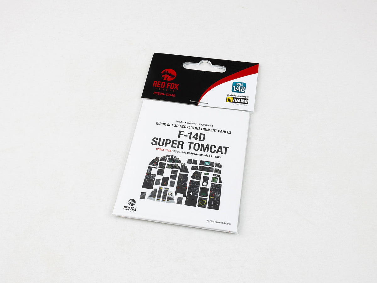 Grumman F-14D Super Tomcat 3D Acrylic Instrument Panel (designed to be used with Great Wall Hobby kits)