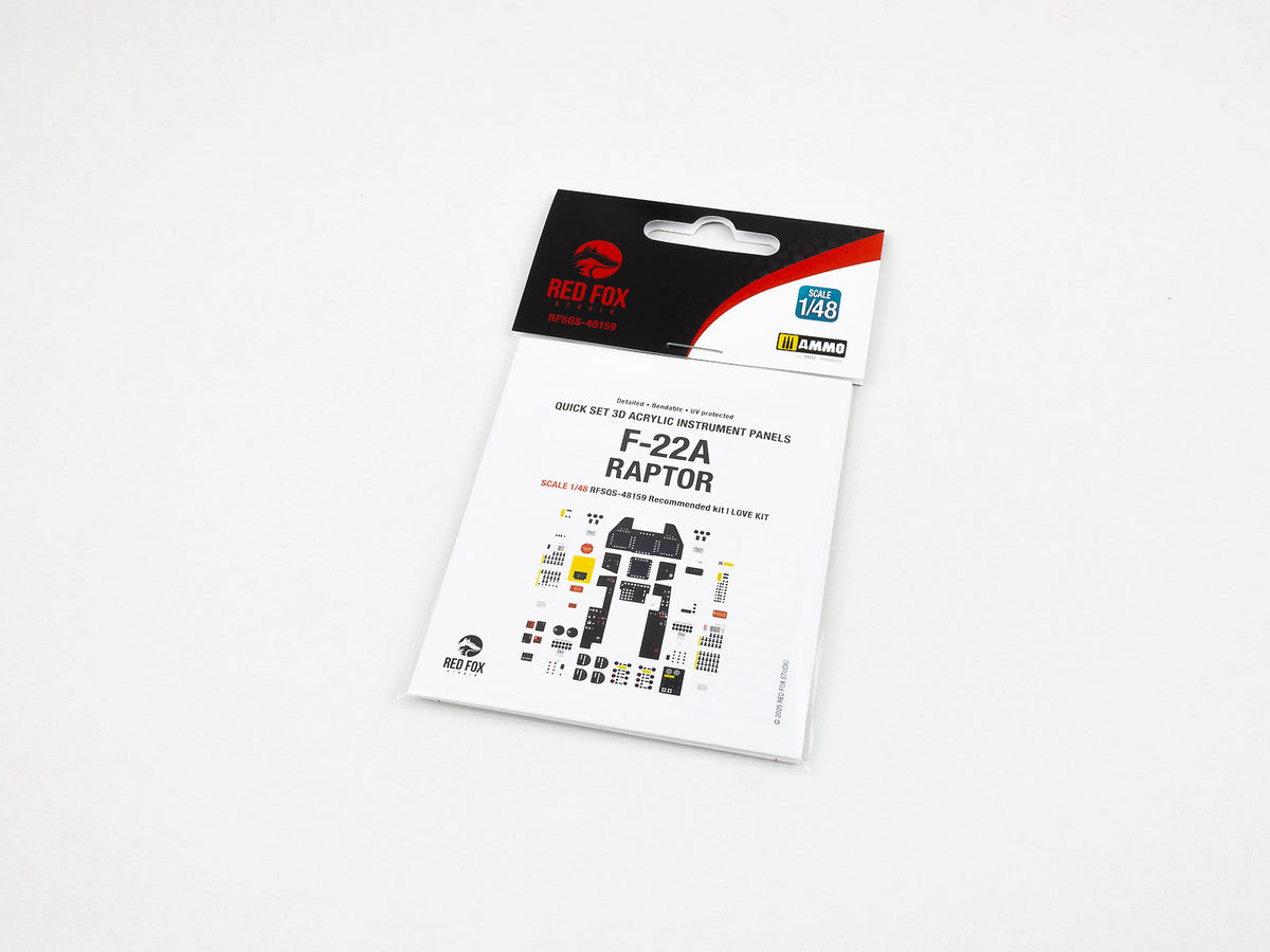 Lockheed-Martin F-22A Raptor 3D Acrylic Instrument Panel (designed to be used with 3D Acrylic Instrument Panel (designed to be used with I Love Kit kits) kits)