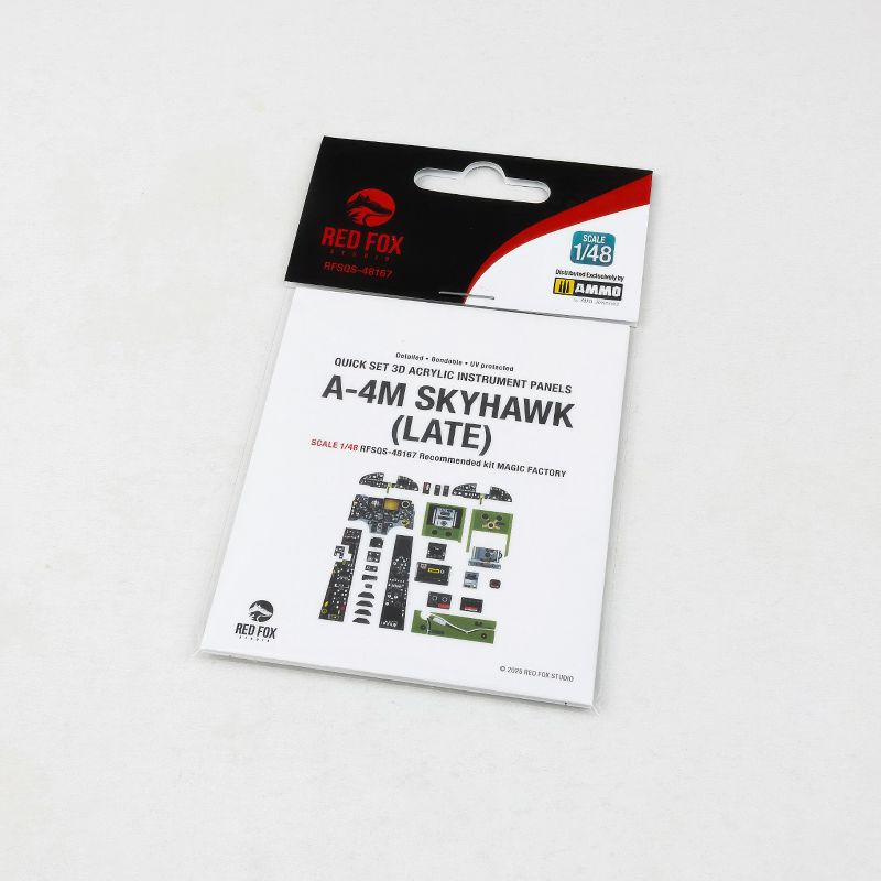 Douglas A-4M Skyhawk Late Version 3D Acrylic Instrument Panel (designed to be used with Magic Factory kits)