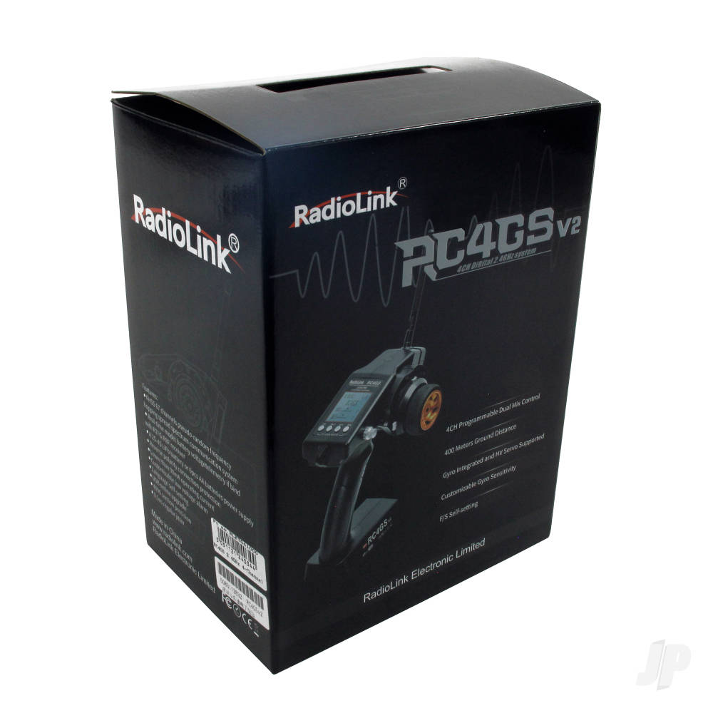 RadioLink RC4GS-V2 2.4GHz 4-Channel Tx with 1x R6FG-V3 (Gyro Rx) and 1x R6 - RLKT041000 9