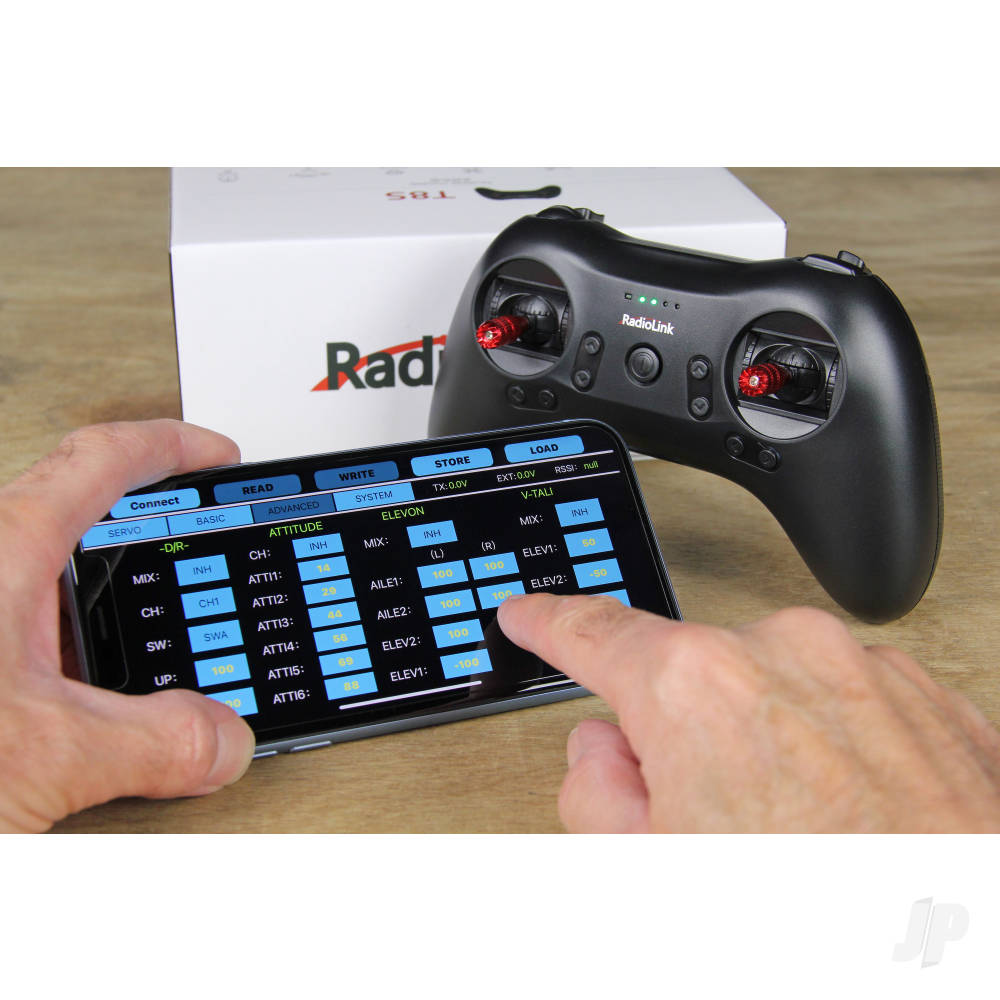 RadioLink T8S 2.4GHz 8-Channel Transmitter with Bluetooth and 1x R8EF Receiver RLKT081002 8