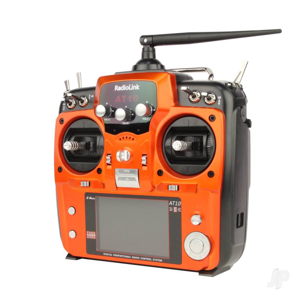 RadioLink AT10II 2.4GHz 12-Channel Transmitter with Receiver (Orange) RLKT121006 1