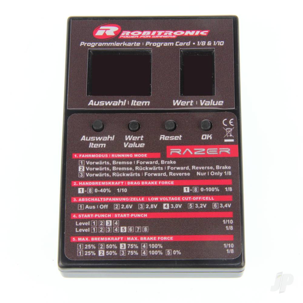 Robitronic Razer ESC LED Program Box (for ten and eight) ROBR01269 2