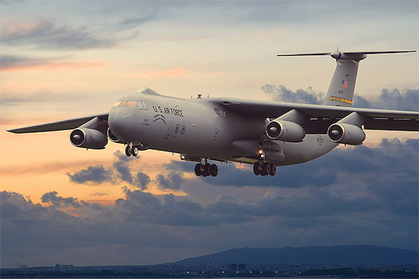 Lockheed C-141B Starlifter.Decals for65-0257, US Air Force, 452nd Air Mobility Wing, March AFB, CA, mid 1990s. This aircraft now on display at Wright Patterson Air Force Museum, Ohio.