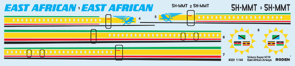 Vickers Super VC-10/VC10 Type 1154 East African Airways