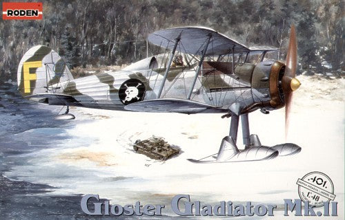 Gloster Gladiator Mk.II J8 Includes both 2 and 3 blade propellers, skis and wheels Decals Finland (GL-255 and GL-269) and the RAF