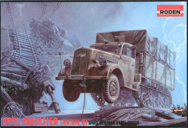 Roden German Army Opel Blitz Maultier Half-track Truck PKROD715