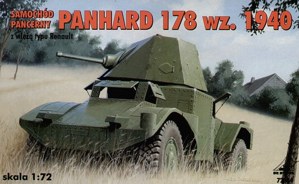 Armoured car AMD Panhard wz 1940 with Renault turret
