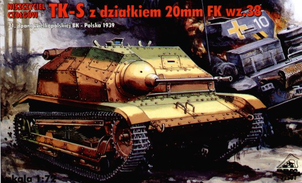 Tankietka TK-S with 20mm Fk wz.38