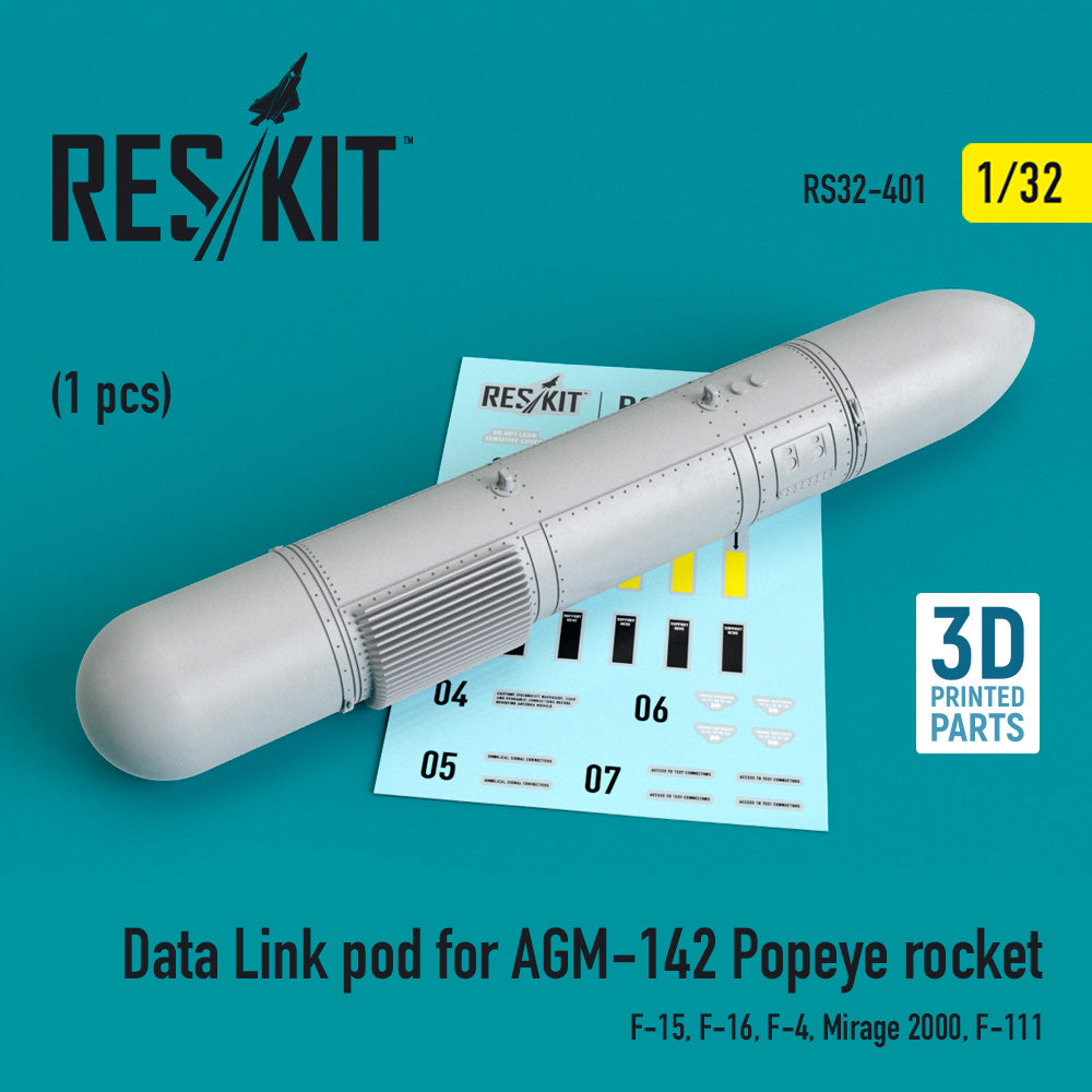 Data Link pod for AGM-142 Popeye rocket (McDonnell F-15, F-16, McDonnell F-4, Dassault_Mirage 2000, General-Dynamics F-111)