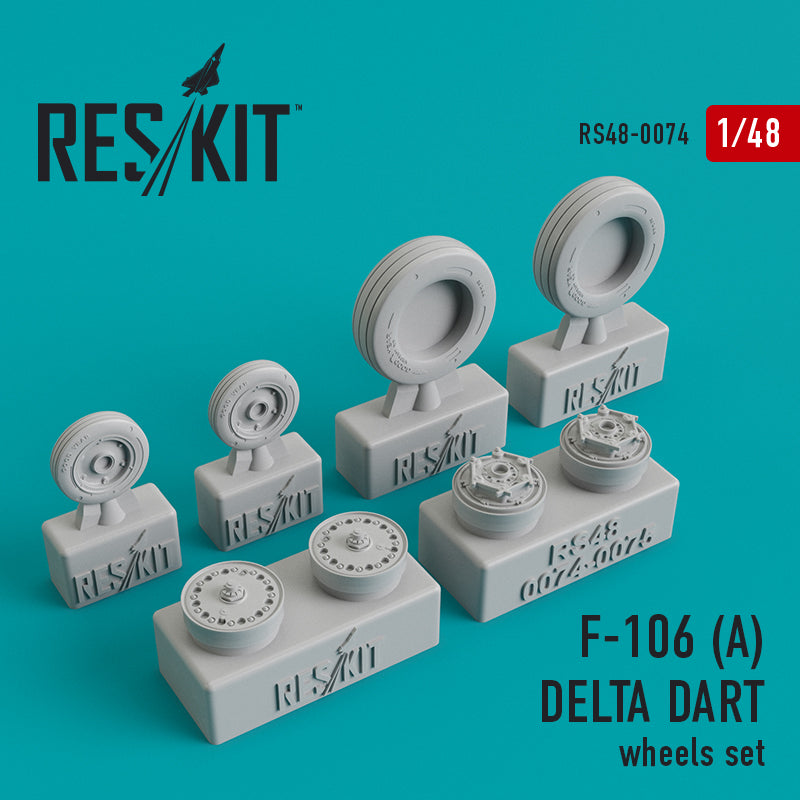 Convair F-106A Delta Dart wheels set (designed to be used with Hasegawa, Monogram, Revell and Trumpeter kits) (ResKit sold out May 2026)