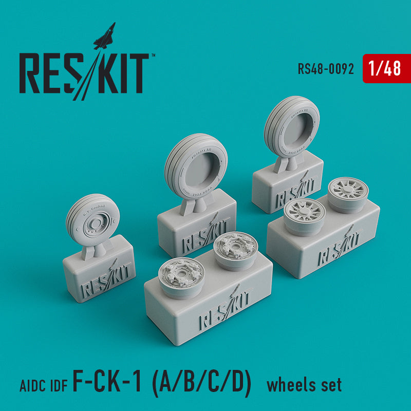 AIDC IDF F-CK-1 A/B/C/D Wheel Set (designed to be used with AFV Club, Freedom Models, Kitech, PMA and Skunkworks kits)(finished May 2024)
