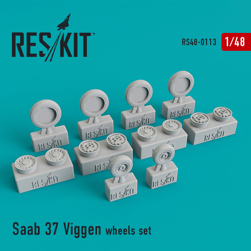Saab AJ-37/SK-37/ 'Viggen' wheels set (designed to be used with Special Hobby and Tarangus kits) (ResKit sold out May 2026) [SH-37/SF-37 AJSH/SH-37 ]