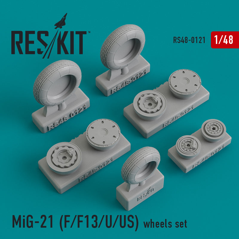 Mikoyan MiG-21F/MiG-21F13/MiG-21U/MiG-21US) (ResKit sold out May 2026)  wheels (designed to be used with Trumpeter kits) (ResKit sold out May 2026)