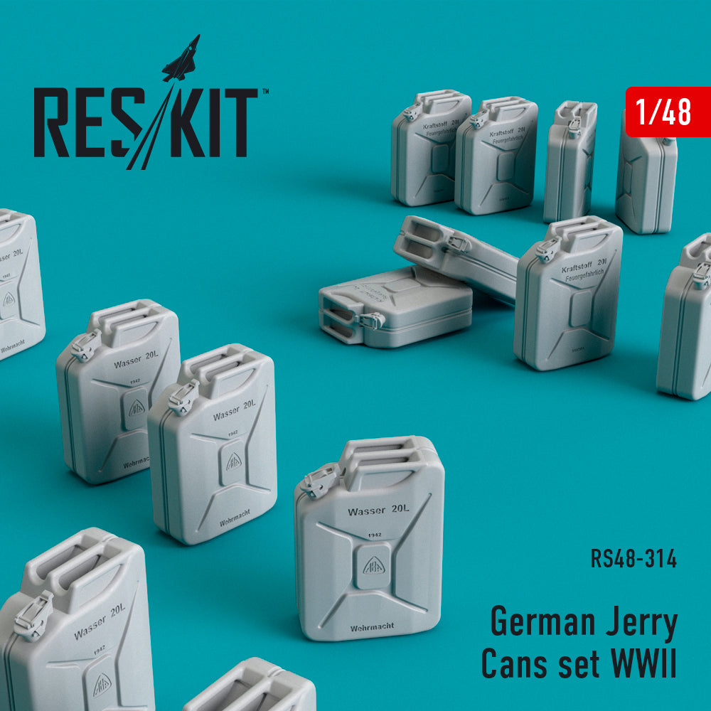 German Jerry Cans set WWII (16 pcs) (discontinued by Reskit June 2025)
