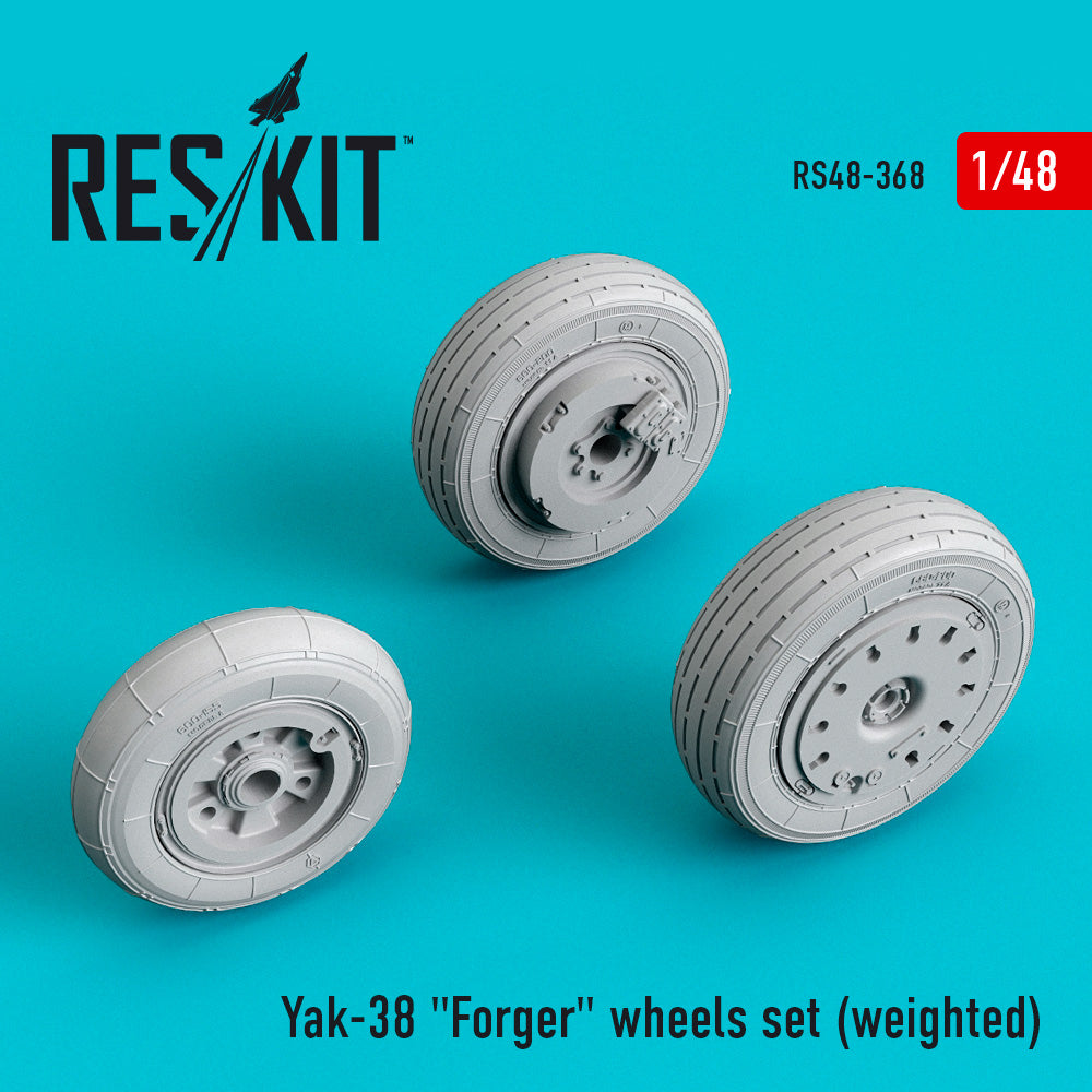 Yakovlev Yak-38 Forger wheels set (bulged tyre/weighted effect) (ResKit sold out May 2026)