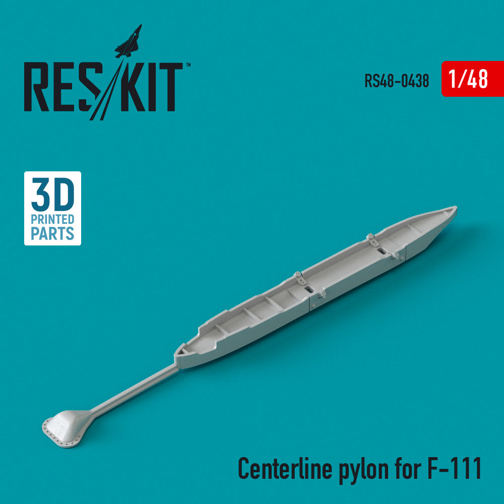 Centerline pylon for General-Dynamics F-111 (3D-Printed) (1/48)