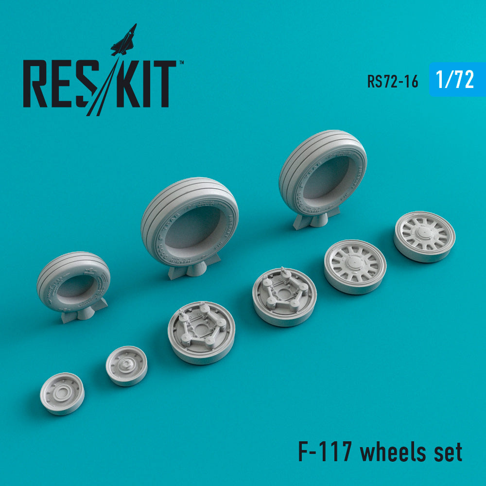 Lockheed F-117 wheels set (designed to used with Academy, Airfix, Hasegawa and Italeri kits) (ResKit sold out May 2026)
