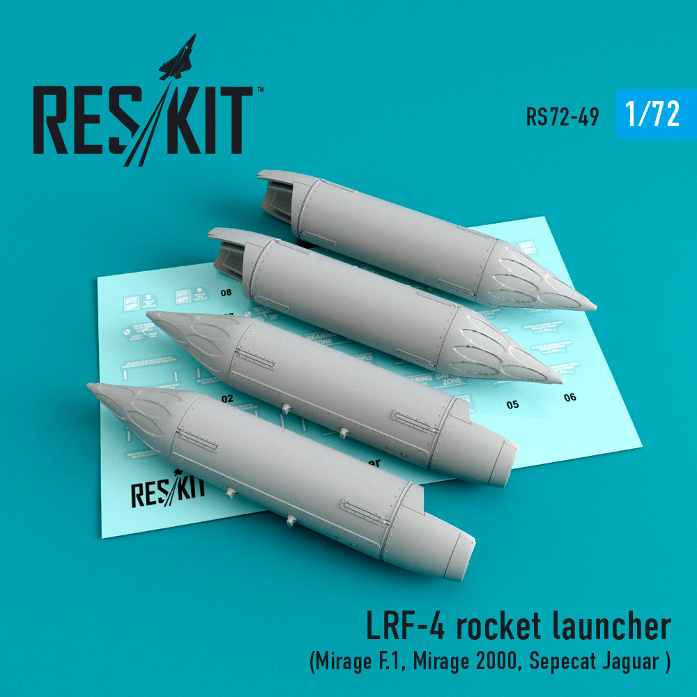 LRF-4 rocket launcher x 4 WILL BE REPLACED BY A 3D-Printed SET IN THE NEAR FUTURE.
