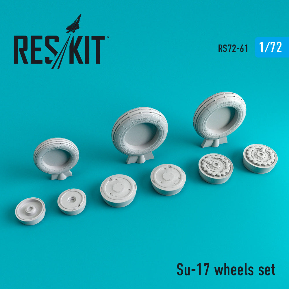Sukhoi Su-17M3 wheels set (designed to be used with Bilek, Esci, Italeri, Kopro (ex KP) (ResKit sold out May 2026) , Mastercraft, Modelsvit, Pantera and Smer kits) (ResKit sold out May 2026) [Su-22M4]