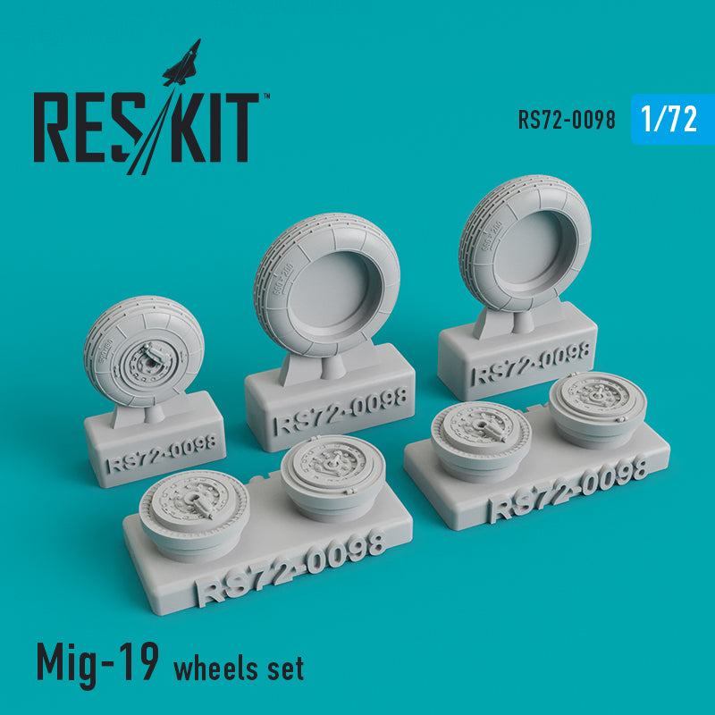 Mikoyan MiG-19 wheels set (designed to be used with Bilek and Kopro (ex KPkits) (ResKit sold out May 2026)