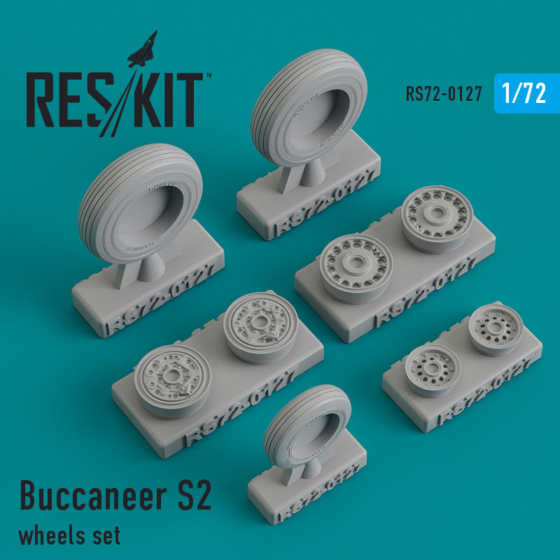 Blackburn/Hawker-Siddeley Buccaneer S.Mk.2 wheels set (designed to be used with Airfix kits) (ResKit sold out May 2026) [S.2B]