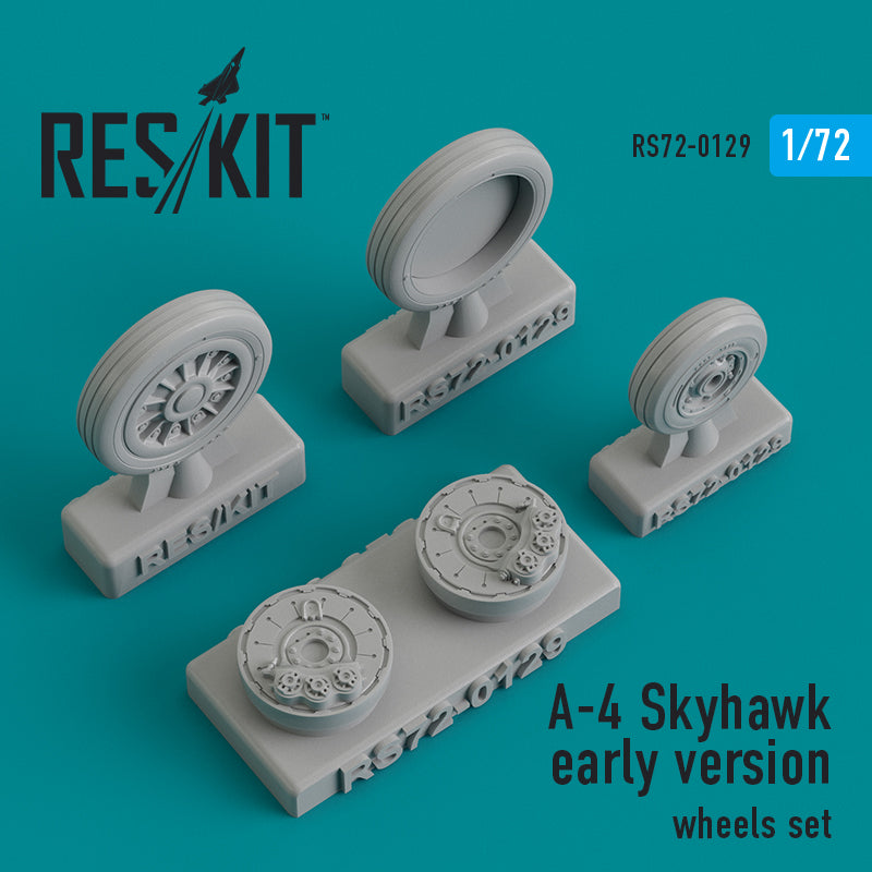 Douglas A-4 Skyhawk early version wheels set (designed to be used with Airfix, Esci, Fujimi and Italeri kits) (ResKit sold out May 2026) [A-4B A-4C]