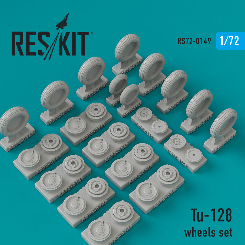 Tupolev Tu-128 wheels set (designed to be used with A-Model and Trumpeter kits) (ResKit sold out February 2026)